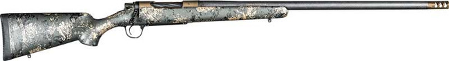 Christensen Arms 8010619500 Ridgeline FFT 28 Nosler 3+1 22" Carbon Fiber/Threaded Barrel, Burnt Bronze Cerakote, Green with Black/Tan Accents Stock