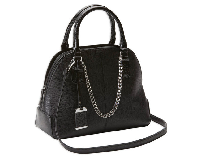 Bulldog BDP021 Satchel Purse w/Holster Black Leather Most Sm Pistols & Revolvers Ambidextrous Hand