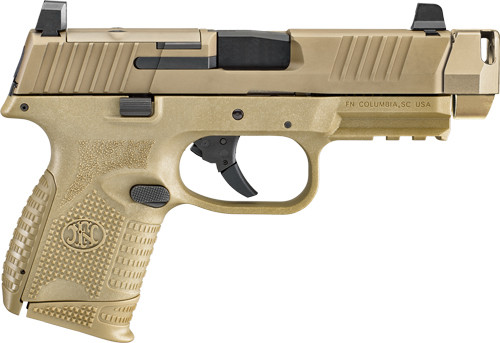 FN 509C Compact 9mm Luger 4.02 in 10 Rounds Flat Dark Earth PVD Compensated