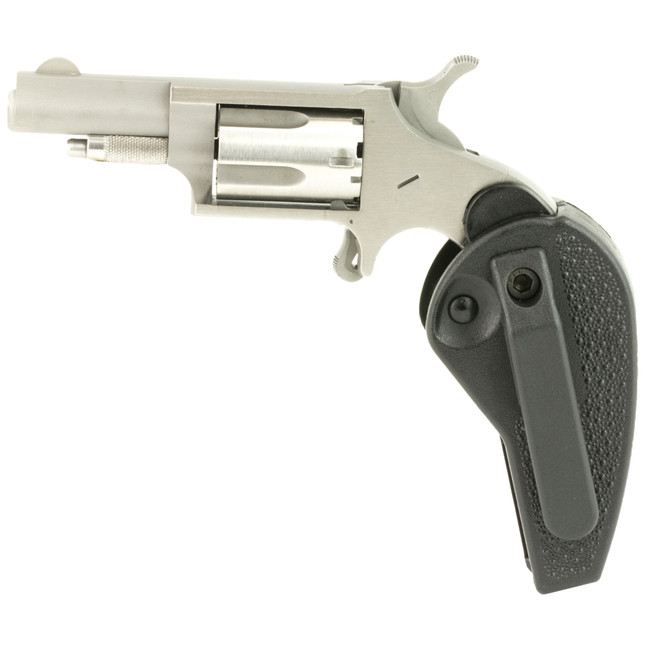 NAA 22LLRHG Mini-Revolver 22 LR Stainless/Black Holster Grip 1.63 in. 5 rd.