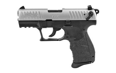 Walther P22Q Pistol 22 Long Rifle 3.42 in Nickel 10 Rounds - 5120725 - 723364214561