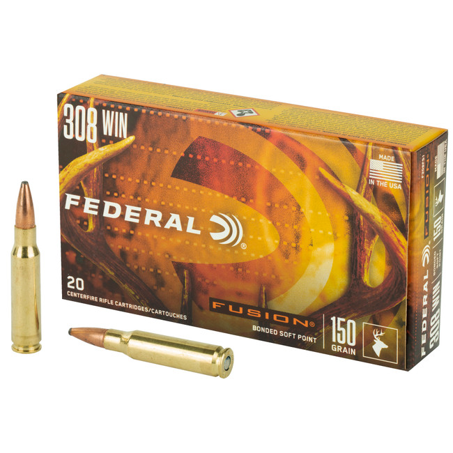 Federal Fusion 308 Winchester Soft Point 150 Grain 20 Rounds