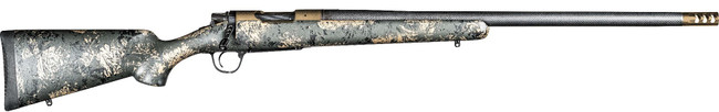 Christensen Arms 8010619100 Ridgeline FFT 6.5 PRC 3+1 20" Carbon Fiber/Threaded Barrel, Burnt Bronze Cerakote, Green with Black/Tan Accents Stock - 8010619100 - 696528091578