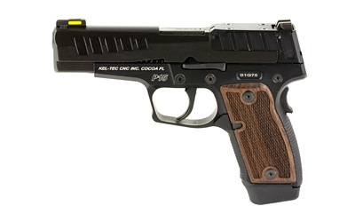 Kel-Tec P-15 Metal Pistol - Black | 9mm | 4" Barrel | 15rd | Wood Grips - P15MBLK - 640832008784