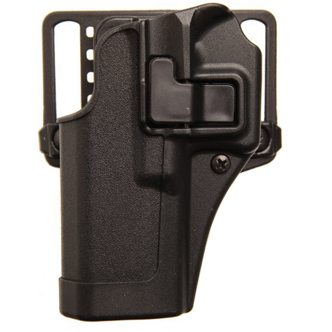 Blackhawk 410513BKL Serpa CQC  OWB Size 13 Matte Black Polymer Belt Loop/Paddle Compatible w/Glock 20/21/37/S&W M&P/M&P Pro