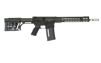 Armalite AR-10 Competition 308 Winchester, 16in. Barrel, 25rd, 12" KeyMod Handguard, MBA-1 Stock & Timney Trigger - Black (NPN: AR103GN13) - AR103GN13 - 651984015957