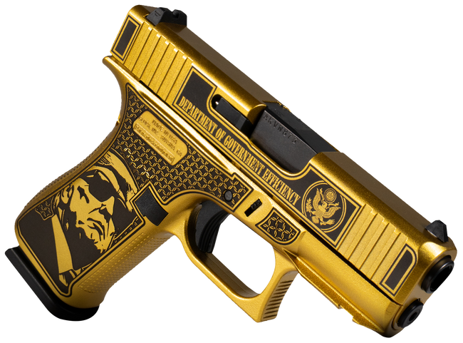 Glock G43X 9mm 3.41" 10 Rounds Glamour Gold Cerakote