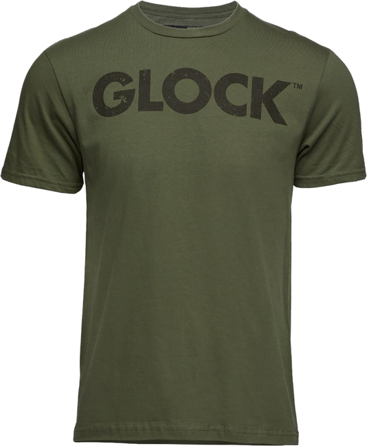 Glock AP96157 Caliber Tee  Military Green Ringspun Cotton Short Sleeve Medium - AP96157 - 764503057502