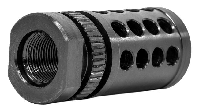 GrovTec US Inc GTHM317 G-Nite Flash Suppressor Black Nitride Steel with 1/2"-28 tpi Threads for 223 Cal