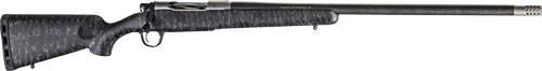 Christensen Arms CA10299H14211 Ridgeline  6.5 Creedmoor 4+1 24" Carbon Fiber/Threaded Barrel, Tungsten Gray Cerakote, Black with Gray Webbing Stock - CA10299H14211 - 810651028021