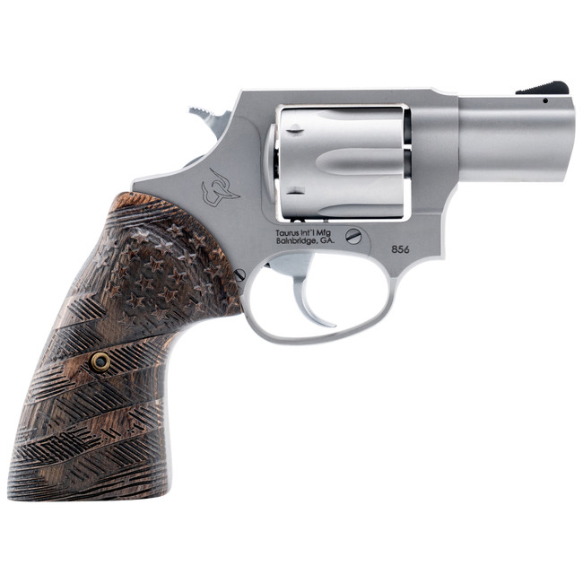 Taurus 856 38 Special 2 Inch 6 Shot Matte Stainless Steel Polished Cylinder Wood Grip - 2-85629-US2 - 725327943785