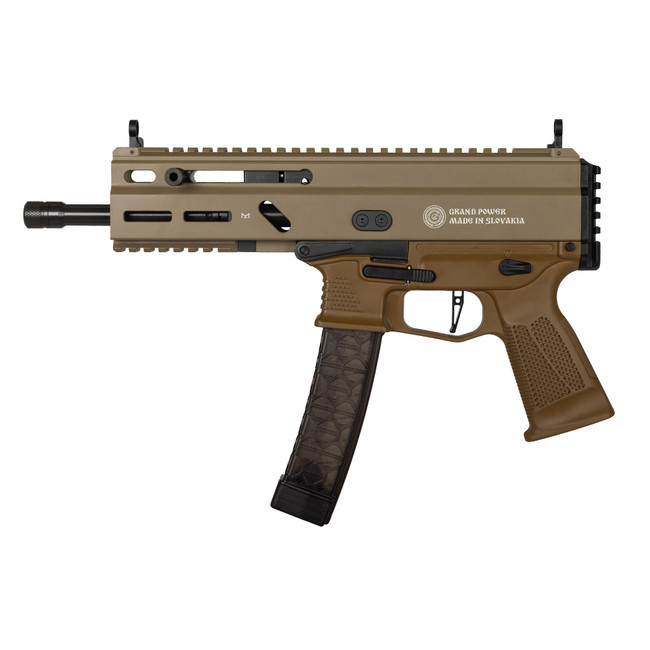 Standard Manufacturing Grand Power Stribog SP9A3 9mm Luger 8" 30 Rounds Flat Dark Earth