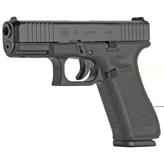Glock G45 Gen 5 MOS 9mm Luger 4.02in Barrel 17 Rounds Matte Finish