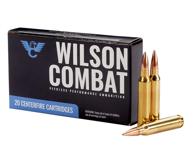 Wilson Combat A22369HPBT   223Rem 69gr Hollow Point Boat Tail Match 20 Per Box/10 Case