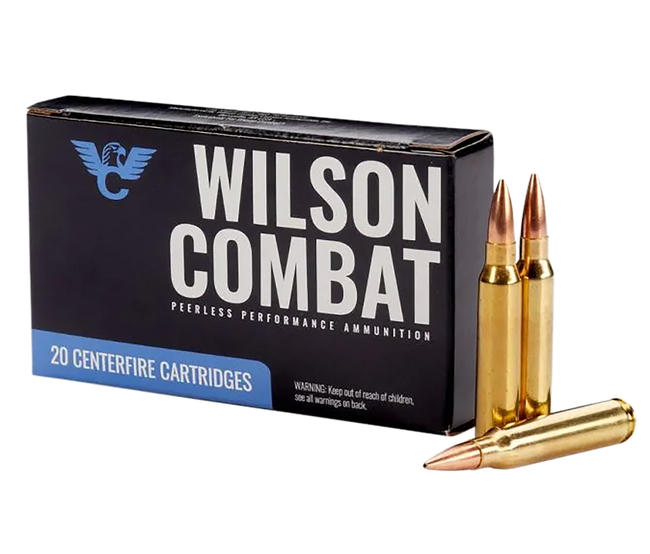 Wilson Combat Match, 223 Remington, Hollow Point Boat Tail, 69 Grain, 20 Rounds