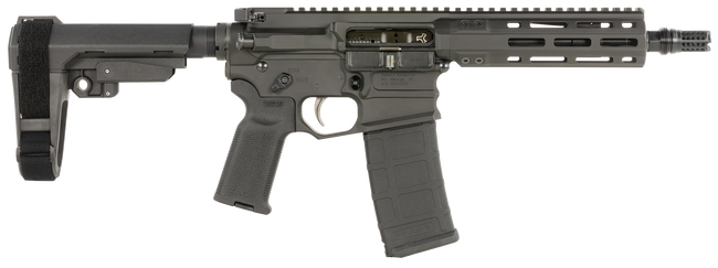 Cobalt Kinetics CKPROLITE30075BLK Pro Light  300 Blackout 7.50" Black Melonite Barrel, Black Aluminum Picatinny Rail Receiver, Polymer SB Tactical SBA3 Brace, Black Polymer Grip - CKPROLITE30075BLK - 850060560248