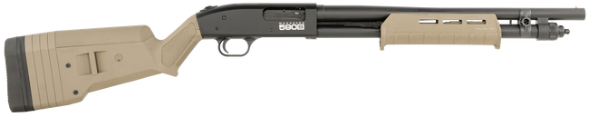 Mossberg 590S 12 Gauge 18.50" 9+1 Drilled & Tapped Receiver Synthetic Stock - 51608 - 015813516082