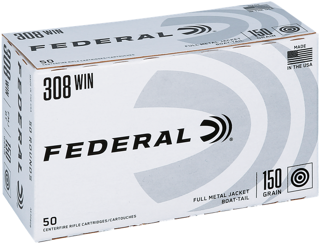 Federal American Eagle 308 Winchester Full Metal Jacket 150 Grain 50 Rounds