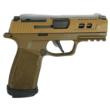Sig Sauer P365 Two-Tone Brown XMACRO TACOPS Handgun 9mm Luger 17rd Magazines(4) 3.7" Barrel