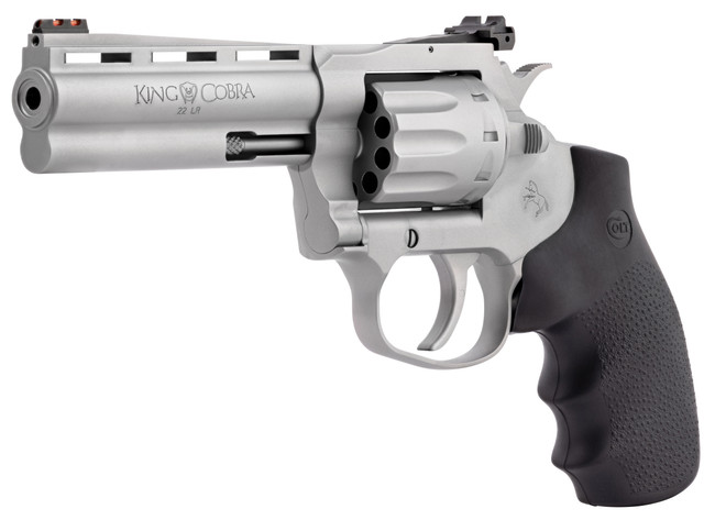 Colt King Cobra 22 Long Rifle 4.25 in 10 Round Matte Stainless Hogue