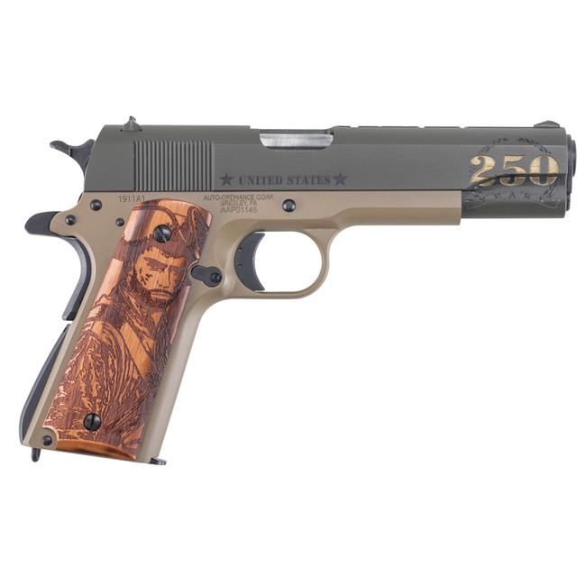 AUTO 1911BKOC15  ARMY 45ACP    5  7R 2TN/WD GRIPS - 1911BKOC15 - 602686422987