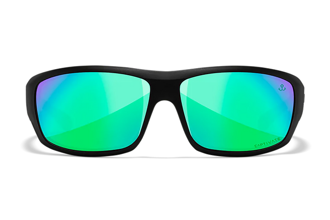 Wiley X ACOME22 Omega  Green Mirror Lens Polycarbonate Matte Black Frame