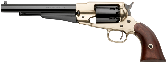 Pietta PF58BR448 1858 Army 44 Cal 8" 6rd Brass Frame, Blued & Octagon Barrel w/Walnut Grips