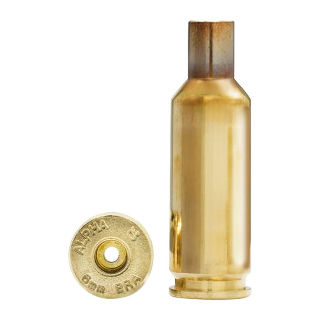 Alpha Munitions Ultra Premium Unprimed Brass Cartridge Cases 6 BRA (Ackley Imp)- Small Rifle Primer Pocket 100/Box