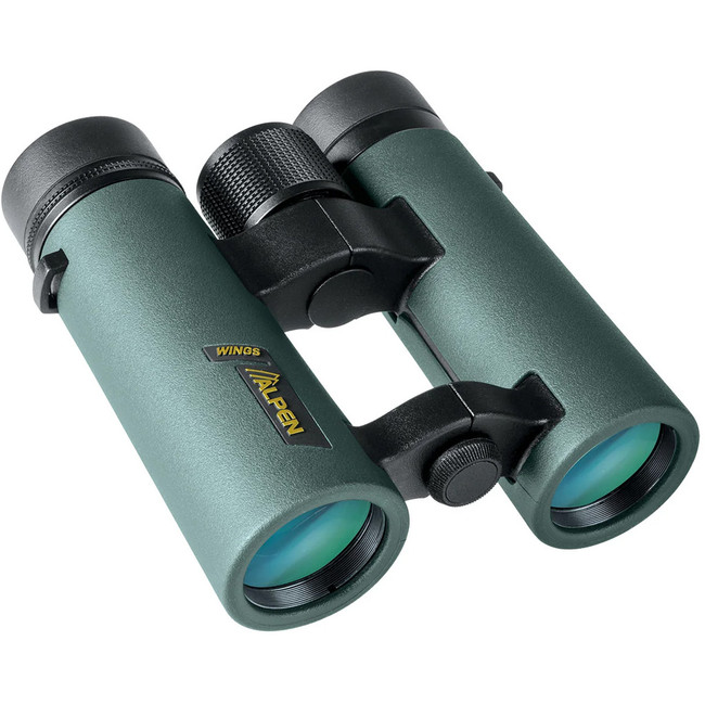 Alpen Optics Alpen Wings 8x34 Wide Angle Open Bridge BAK4 Green Binoculars