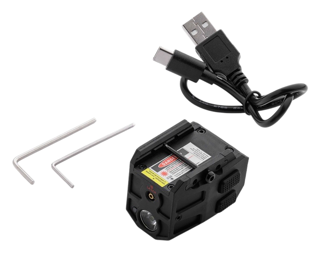 Alliance Consumer Group IPRMLT0003 MYCRO Rail Mount Light Matte Black PA66 Nylon 50/150/300 Lumens Green Laser