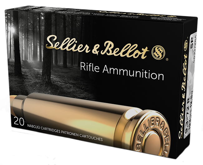 Sellier & Bellot SB9372RA 9.3mmx72R Soft Point 193 Grain 20 Rounds