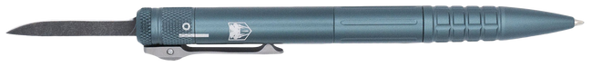 CobraTec Knives CNCOTFPGRYGEN2 Tactical Pen Gen II Gray Aluminum D2 Steel Blade, Includes Pocket Clip