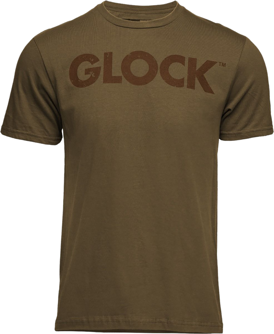Glock AP96204 Caliber Tee  Coyote Ringspun Cotton Short Sleeve 2XL - AP96204 - 764503057960