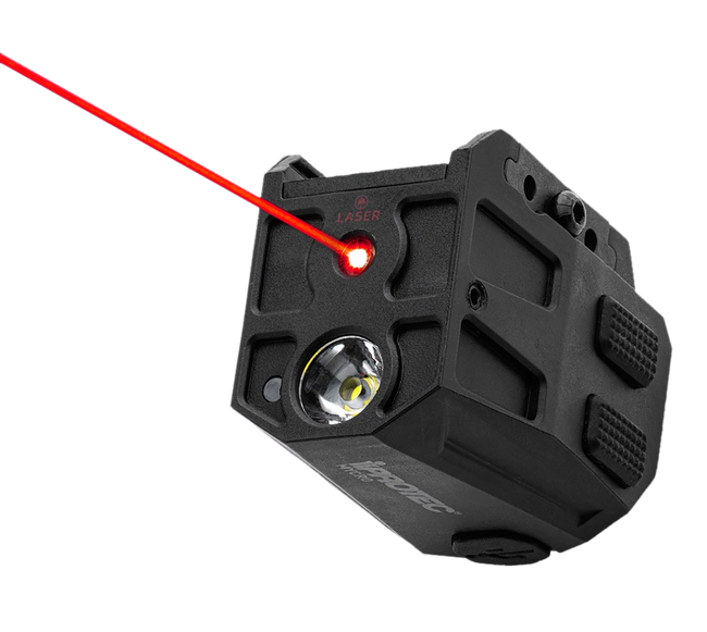 Alliance Consumer Group IPRMLT0004 MYCRO Rail Mount Light Matte Black PA66 Nylon 50/150/300 Lumens Red Laser