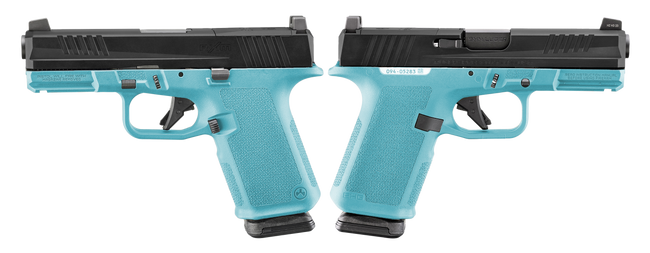 RUGER RXM 9MM PISTOL 4" BBL ROBIN EGG BLUE MAGPUL EHG, O.R. 2-15RD MAGS - ORION EXCLUSIVE