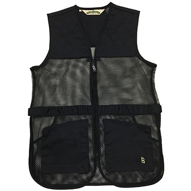 FULL MESH DUAL PAD SHOOTING VEST BLACK XS