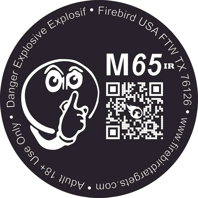 Firebird USA M65IR M65IR  Moving Trajectory/Static Impact Enhancement Flash/Smoke/Sound Universal Firearm 65mm 10 Targets