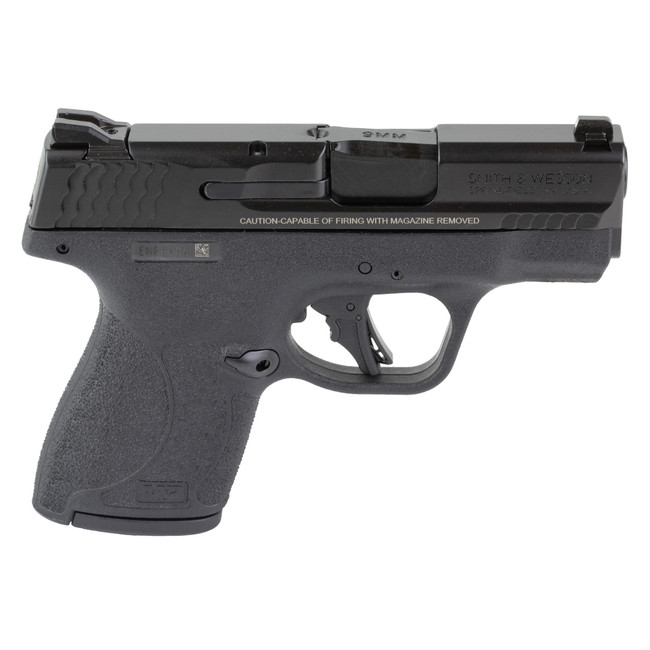 Smith & Wesson 14750 M&P Shield Plus Bundle Micro-Compact 9mm Luger 13+1, 3.10" Black Armornite Stainless Steel Barrel & Serrated Slide, Matte Black Polymer Frame,  Thumb Safety, 6 Mags & Bag - 14750 - 022188905250