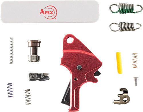 Apex Tactical Trigger Kit Forward Set for M&P M2.0 All Calibers Red Flat Faced