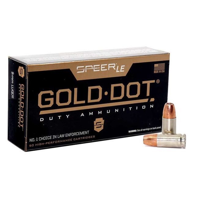 CCI GOLD DOT 9MM 147GR GDHP 50RD BX 1000RD CASE