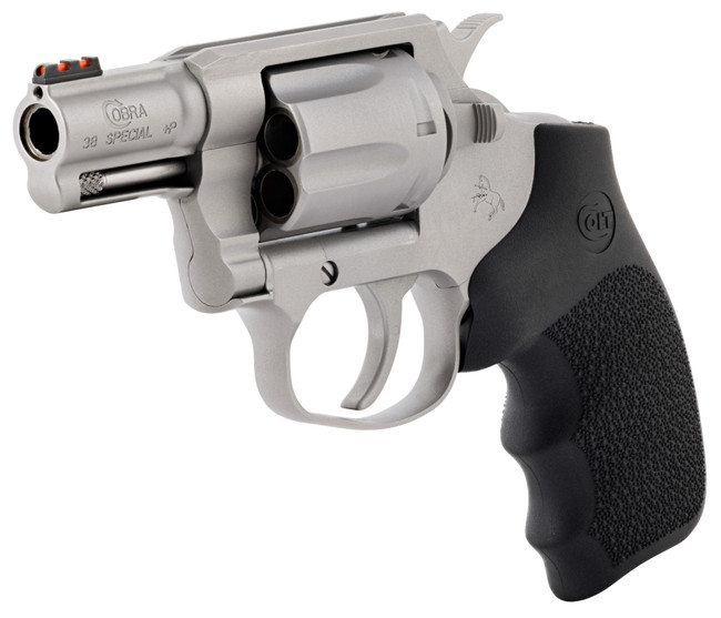 Colt Cobra Revolver 38 SPL 2 in. Stainless w/ Hogue Grip 6 rd.