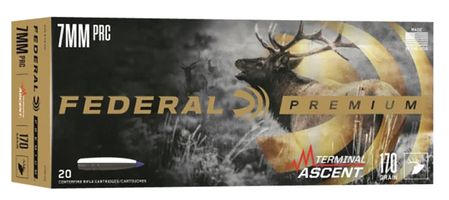 Federal P7PRCTA3 Premium Terminal Ascent 7mmPRC 170gr 20 Rounds