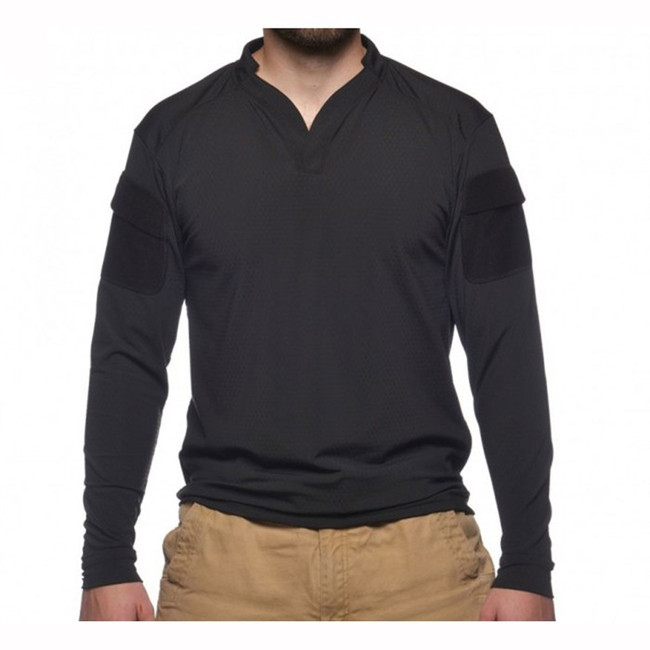 BOSS RUGBY SHIRT LONG SLEEVE BLACK LG