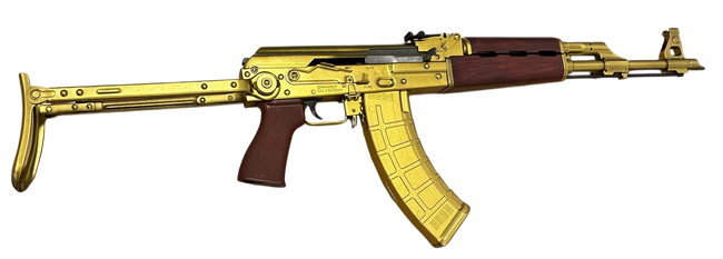 ZASTAVA M70 UNDERFOLDER 47 7.62X39 16" GOLD 1-30RD MAG