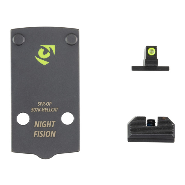 Night Fision Plate Ns 507K Hellcat Optic Plate Backup Sight Co Witness Holosun 507K