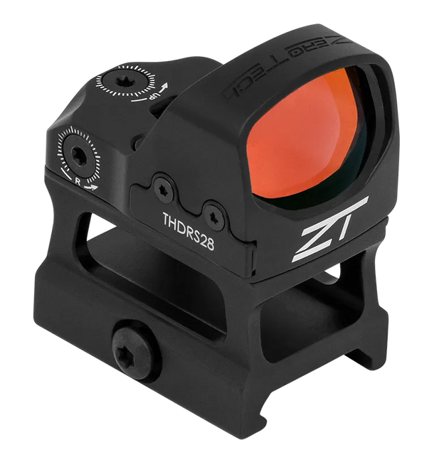 Zero Tech Optics Thrive Hd 1x28mm 3 MoA Red Dot Picatinny Rmr High Mount