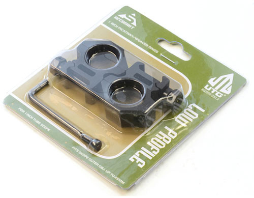 UTG Pro Rings 1in Low Profile Aluminum Weaver Picatinny Rings