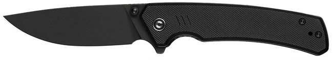 Civivi Knives C24012-1 Merit  3.28" Folding Drop Point Plain Black Stonewashed 14C28N Steel Blade, Black Textured G10 Handle