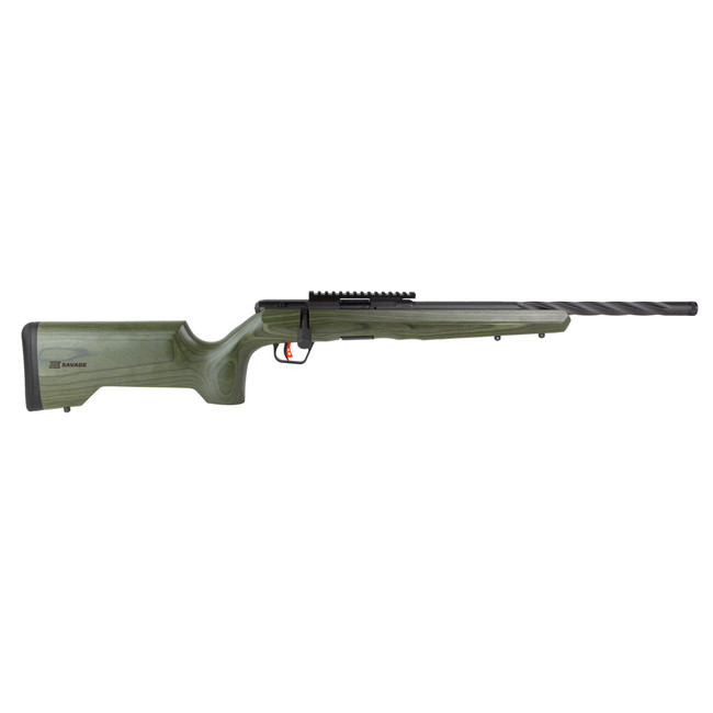 Savage B17 Timber Tact 17 HMR 18 Inch 10 Rounds OD Green Laminate - 70851 - 062654708510