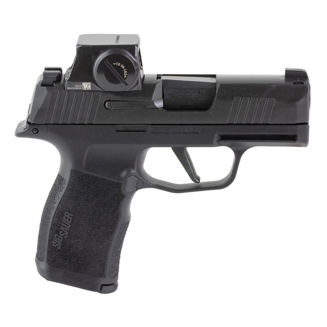 Sig Sauer 365X9BXR3RXSL P365X w/Romeo-X Sig Loc 9mm Luger 12+1 3.10" Black Barrel, Black Nitron Stainless Steel Serrated w/Optic Slide, Black Polymer Frame w/Accessory Rail, Sig ROMEO-X SIG-LOC - 365X9BXR3RXSL - 798681720279